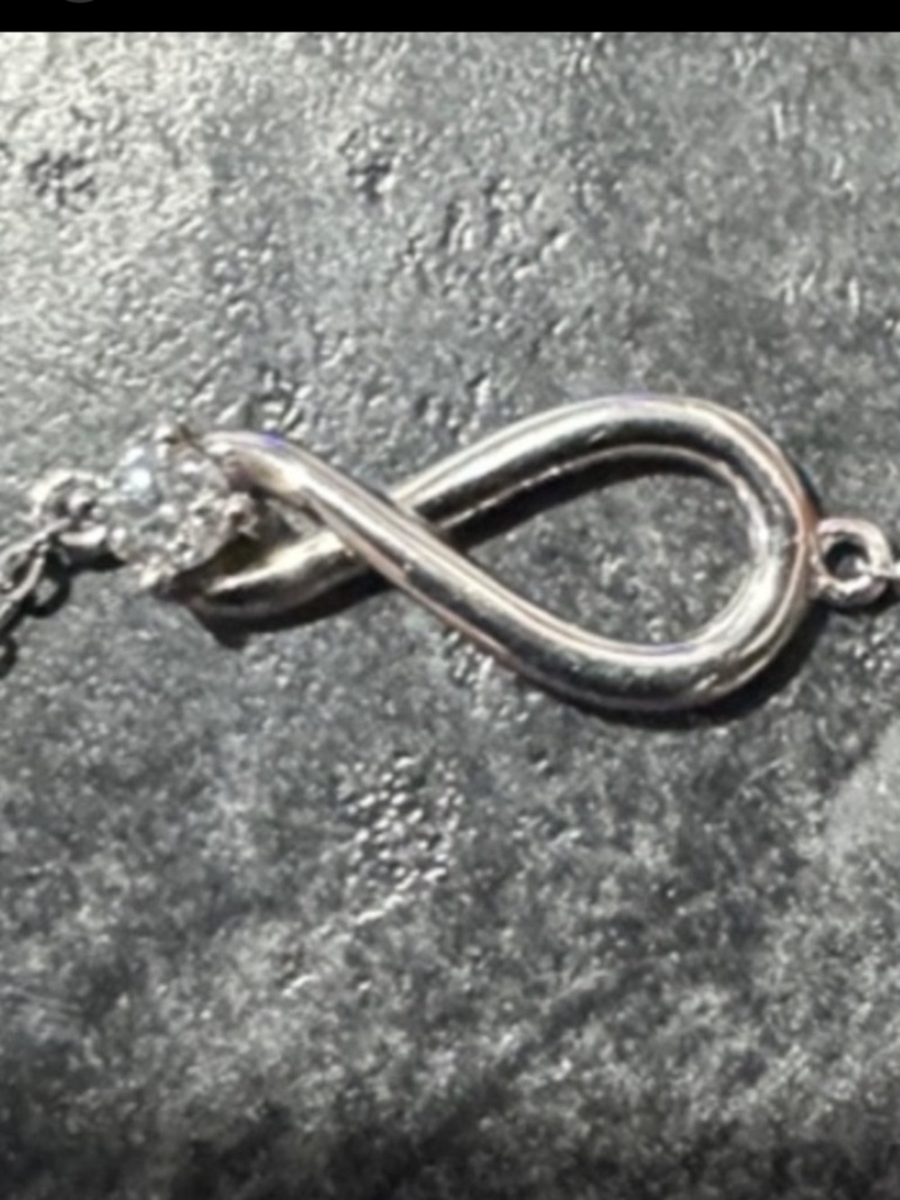 925 Sterling Silver Infinity Heart Moissanite Bracelet - - Picture 2 of 11